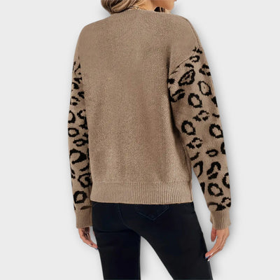 Sabrin - Leo print sweater