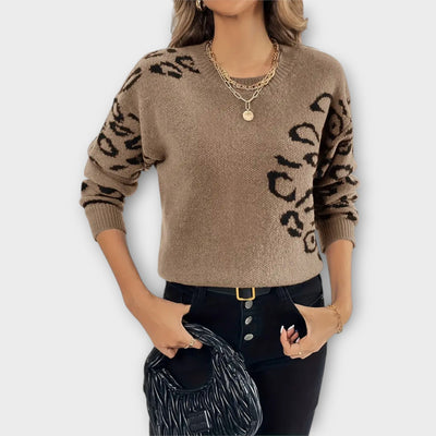 Sabrin - Leo print sweater