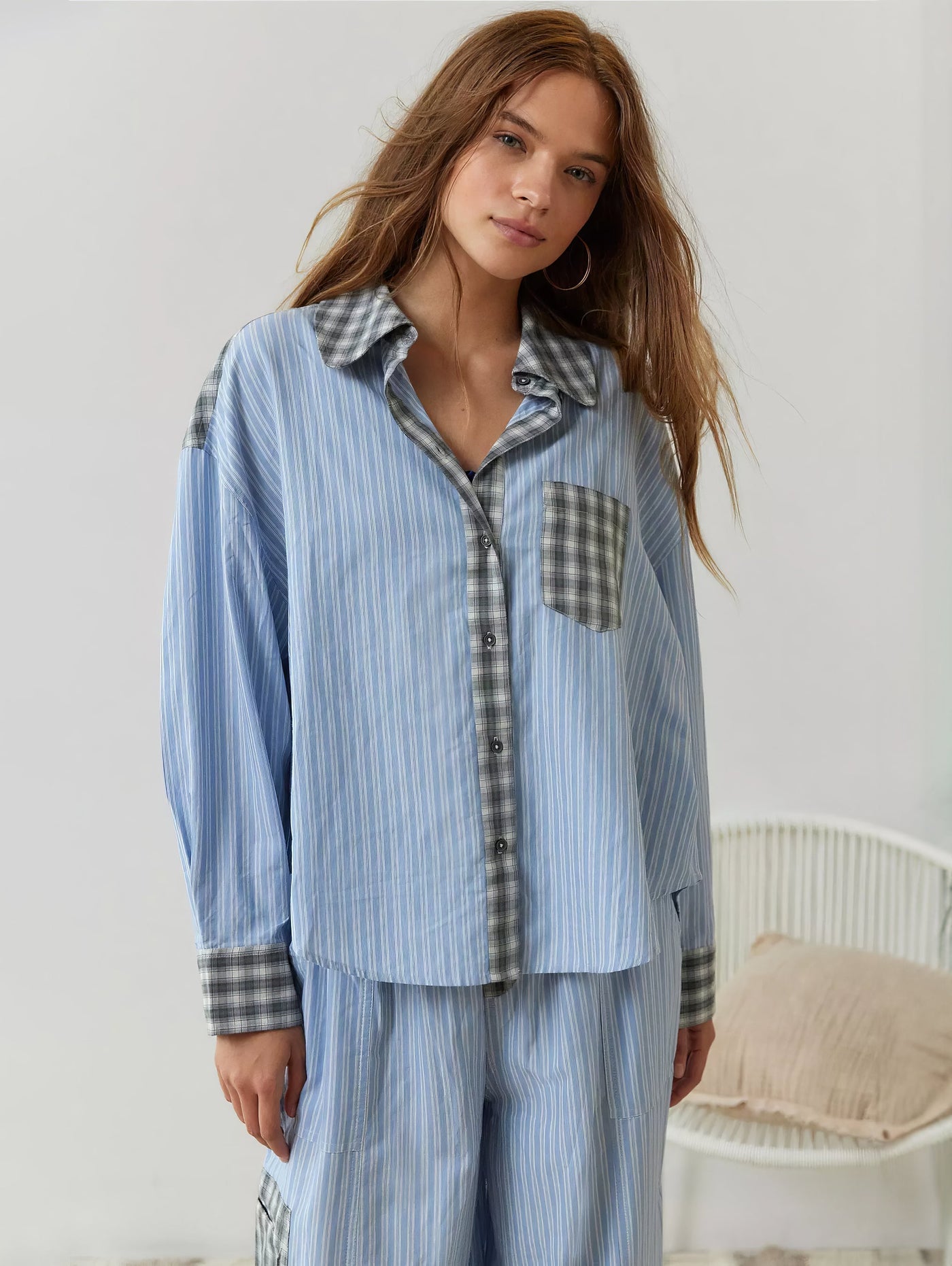 Pyjama à carreaux Ava 2 pièces pour femme