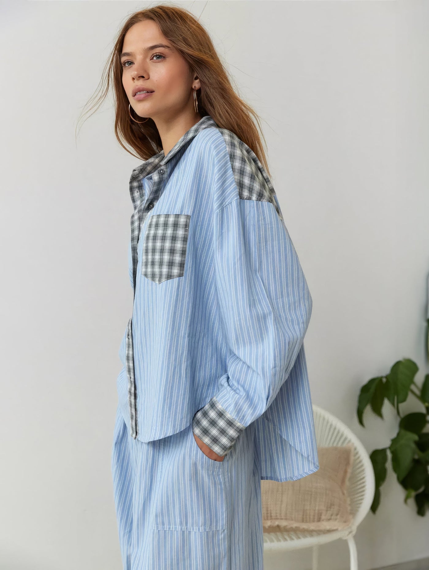 Pyjama à carreaux Ava 2 pièces pour femme