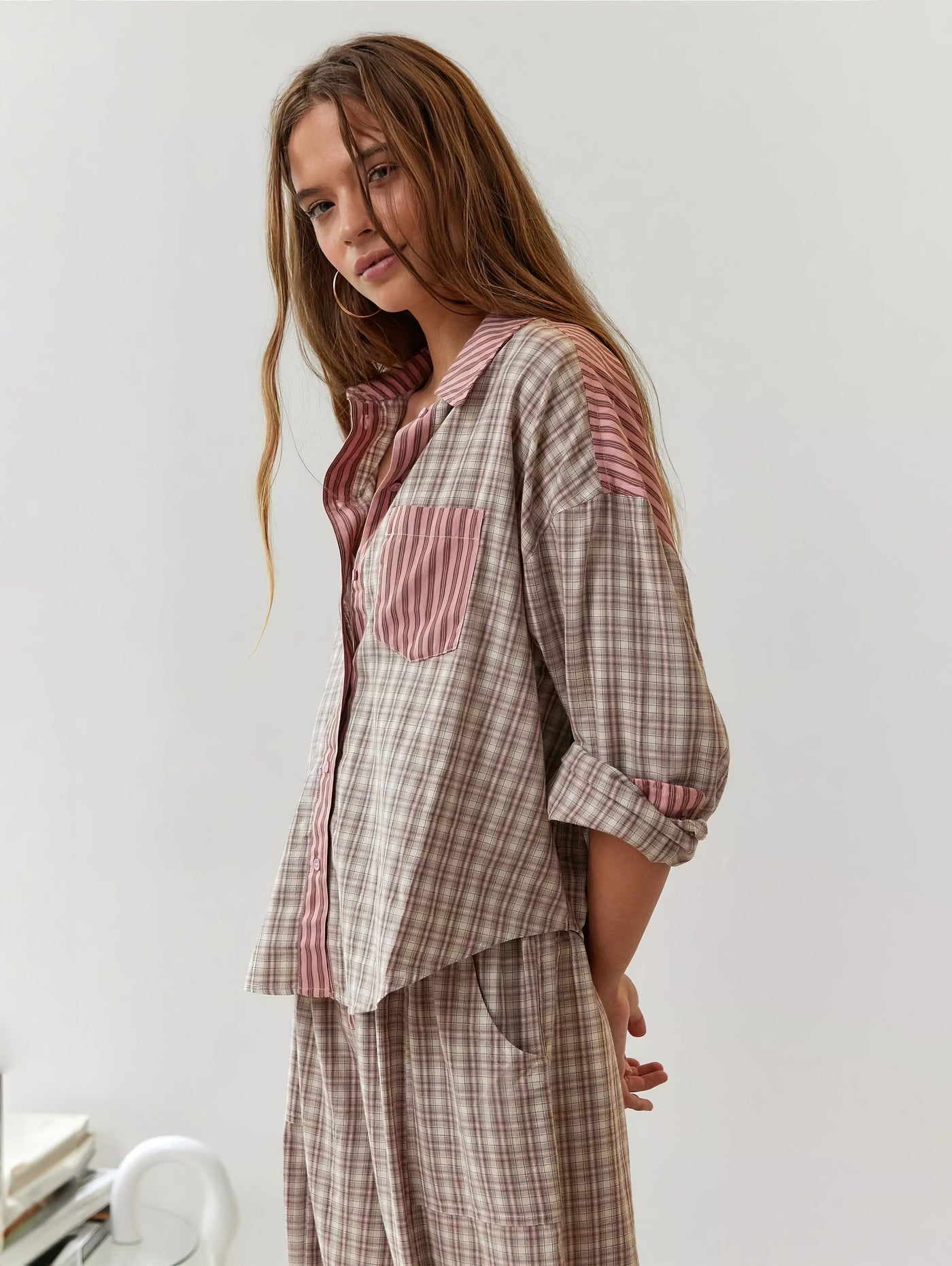 Pyjama à carreaux Ava 2 pièces pour femme