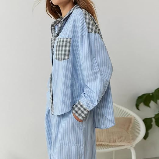 Pyjama à carreaux Ava 2 pièces pour femme