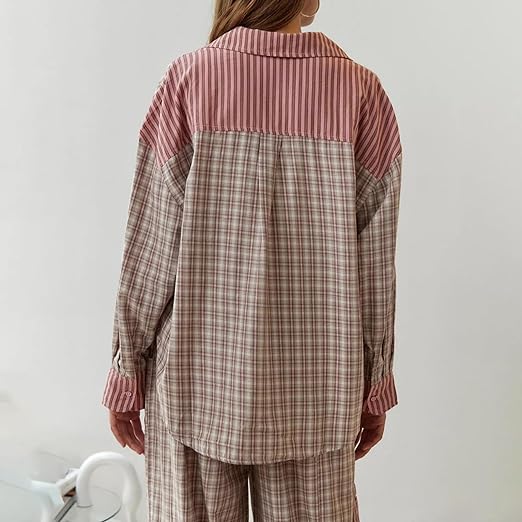 Pyjama à carreaux Ava 2 pièces pour femme