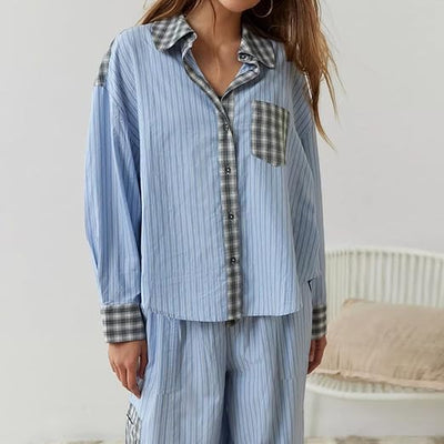 Pyjama à carreaux Ava 2 pièces pour femme