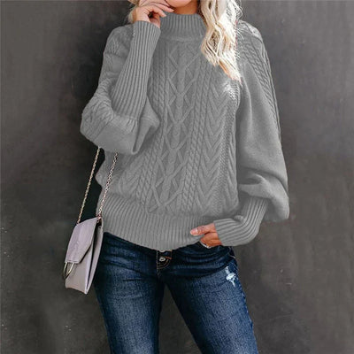 Sarah | Cable Knit Turtleneck