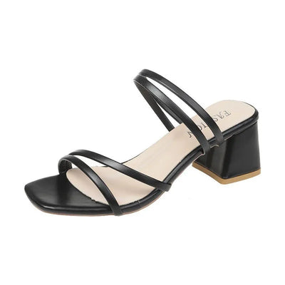 Pamela - Sandals with block heel and straps