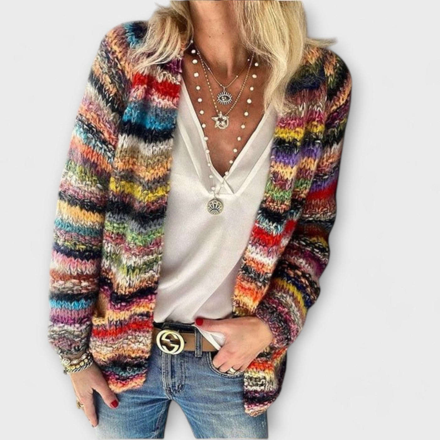 Birgitte - Vibrant Knit Cardigan