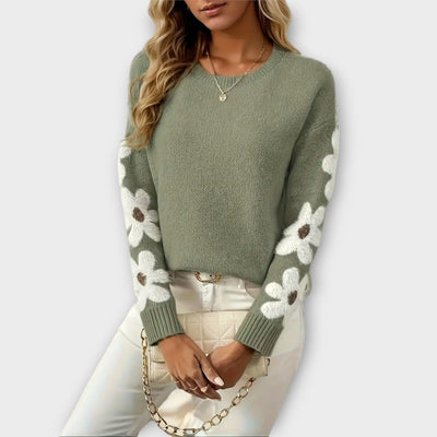 Silke - Elegant Floral Sweater