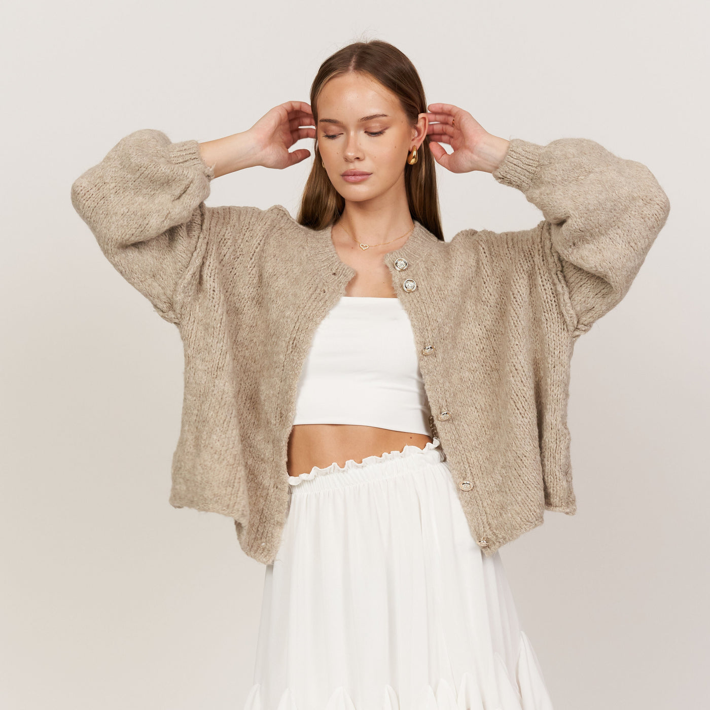 Skylar | Cardigan surdimensionné en tricot