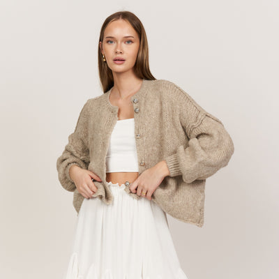 Skylar | Knitted Oversized Cardigan